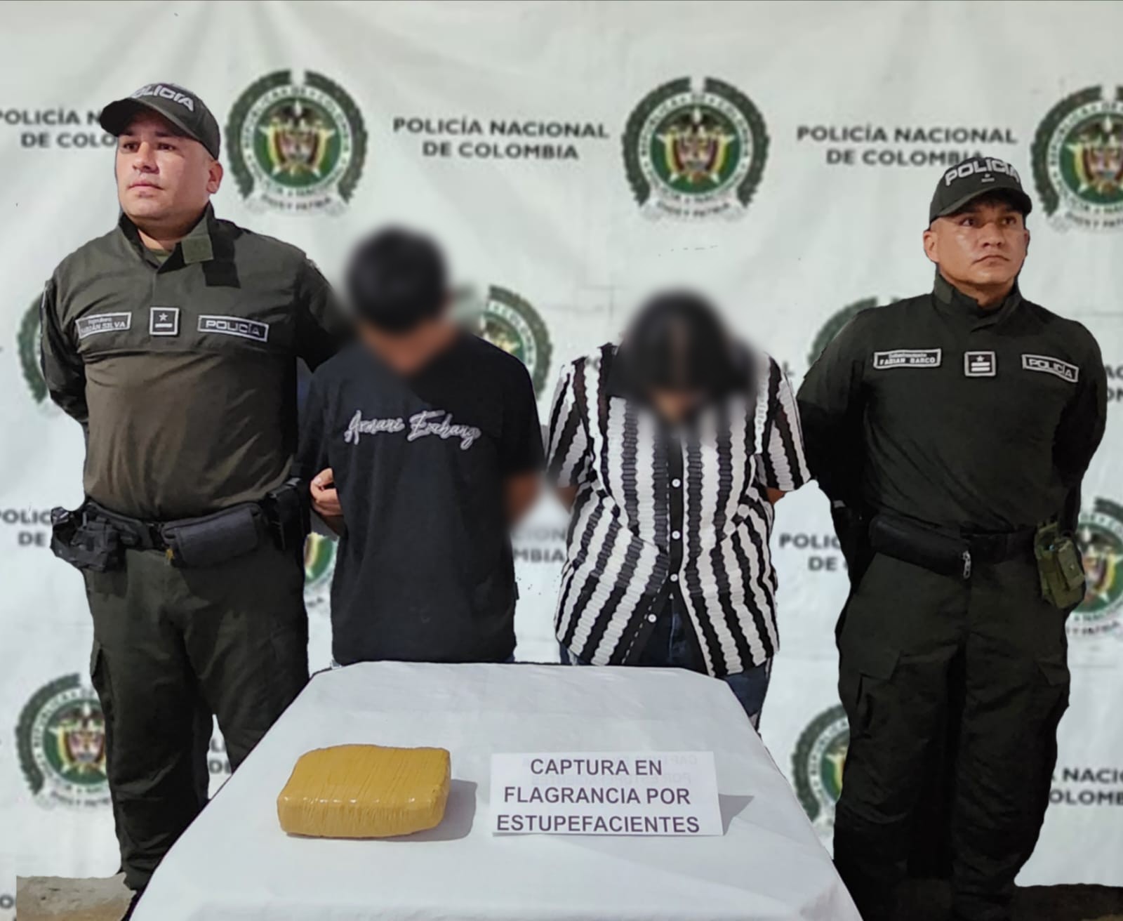 Capturan a dos personas con más de 500 gramos de marihuana en Playarrica