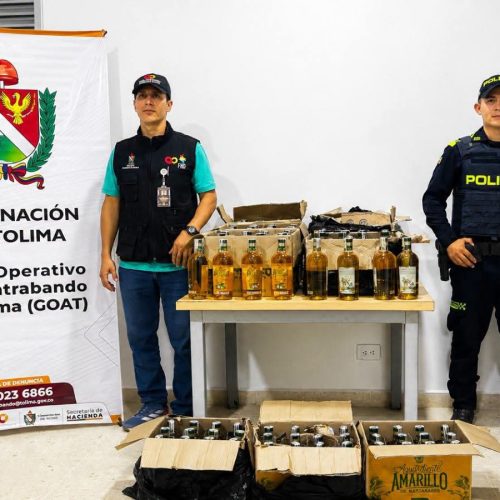 Golpe al contrabando: GOAT aprehende 227 productos en cuatro municipios del Tolima