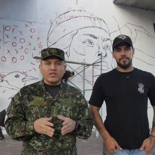 Arte y memoria transforman un muro de Ibagué